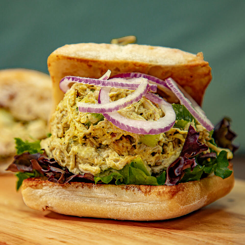 Snack food dish Chicken Salad Sandwich
