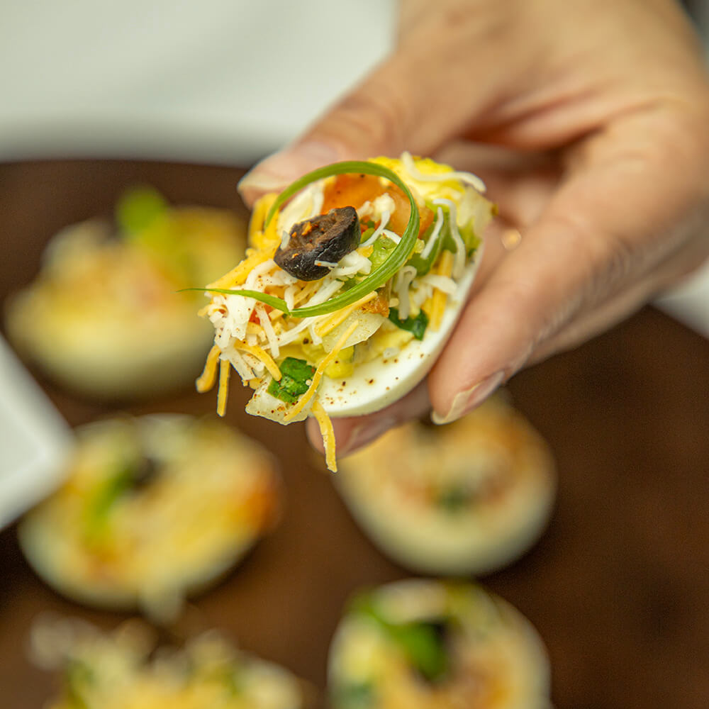 Snack food dish Nacho Deviled
