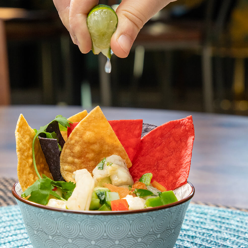 Snack food dish Shrimp Ceviche